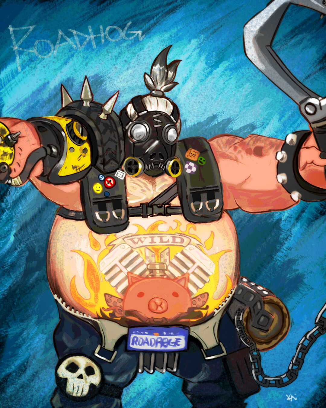 ArtStation Roadhog (Overwatch) Fanart