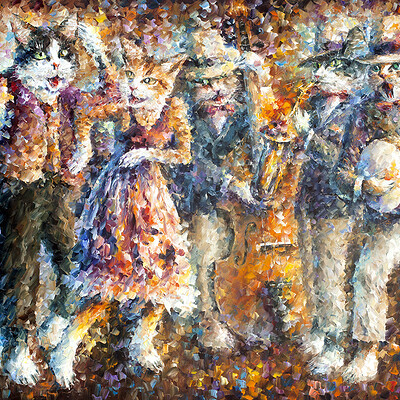 ArtStation - HORSE RACE — PALETTE KNIFE Oil Painting On Canvas By