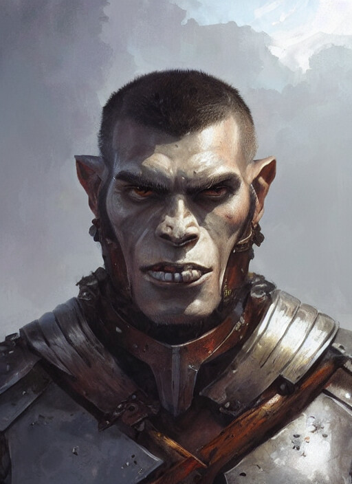 ArtStation Half Orc Warrior