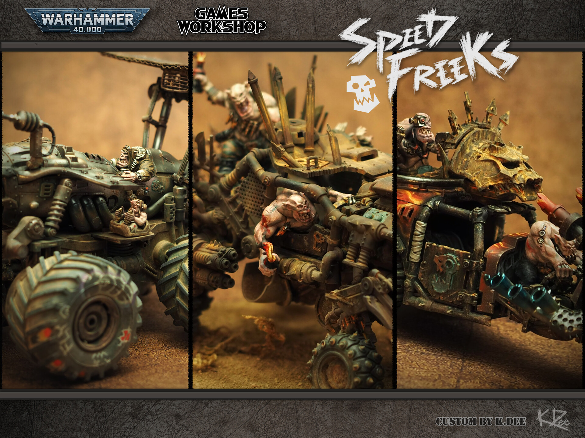 K.Dee SPEED FREAKS Warhammer 40k ork Vehicles Custom