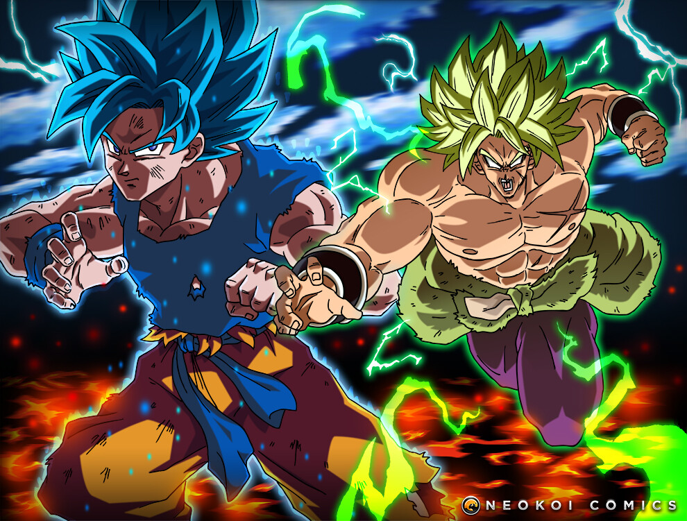 Neokoi Studios - Goku vs. Broly - Fanart