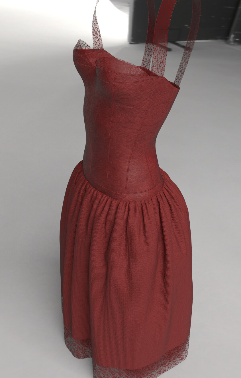 ArtStation - Red Dress