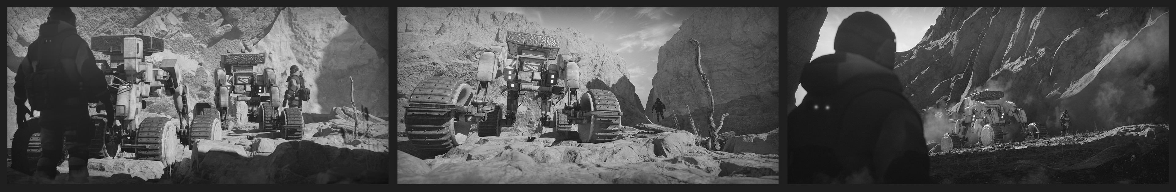 B/W Sketches for another option of camera view