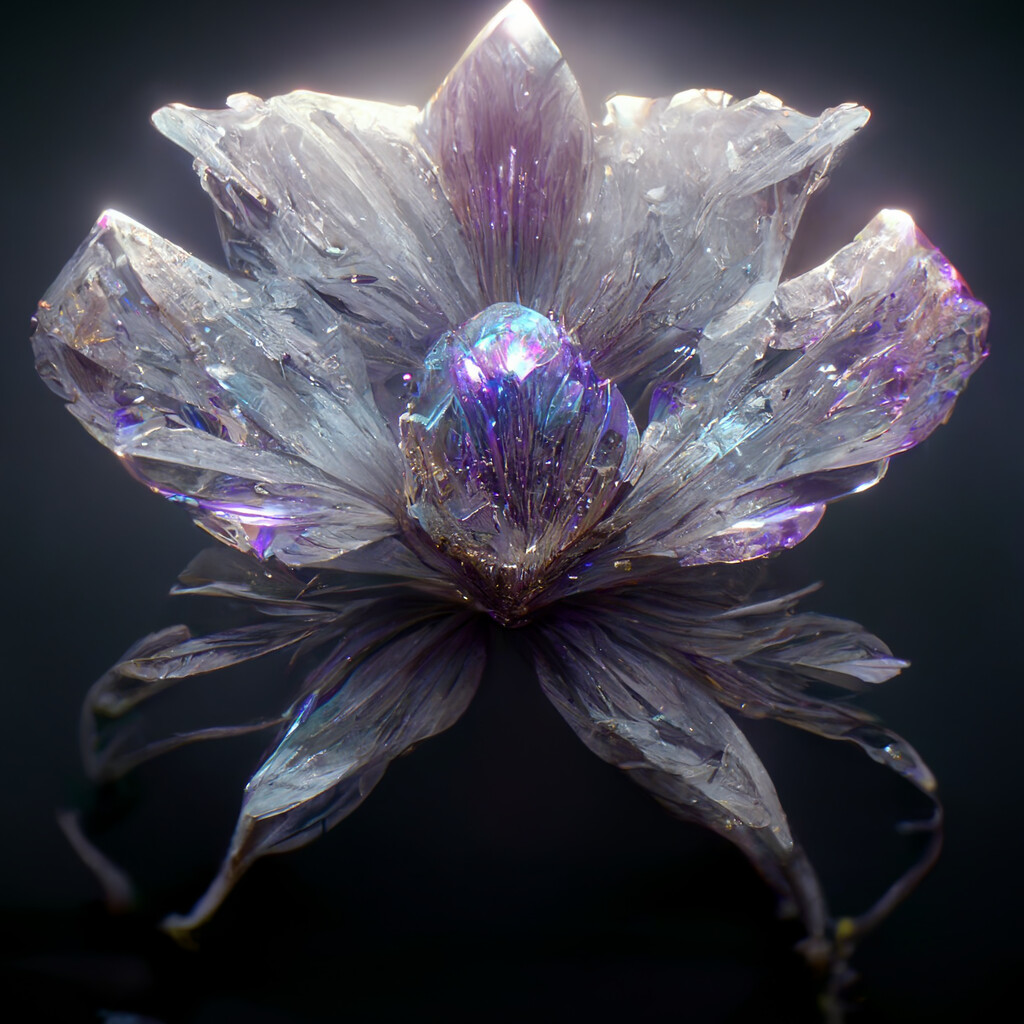 ArtStation - Crystal flowers