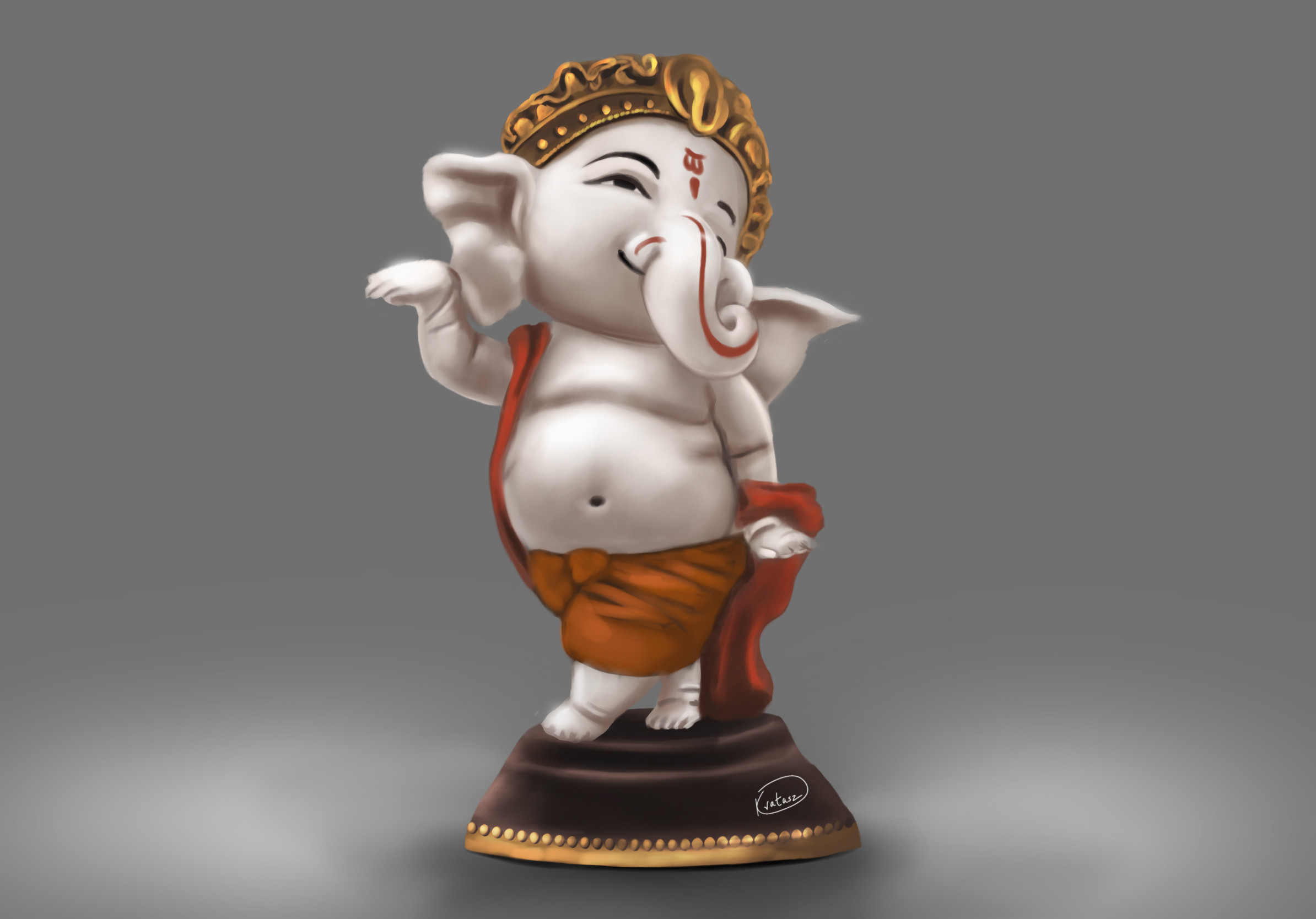 ArtStation - Lord Ganesh Painting | Learn to paint 78