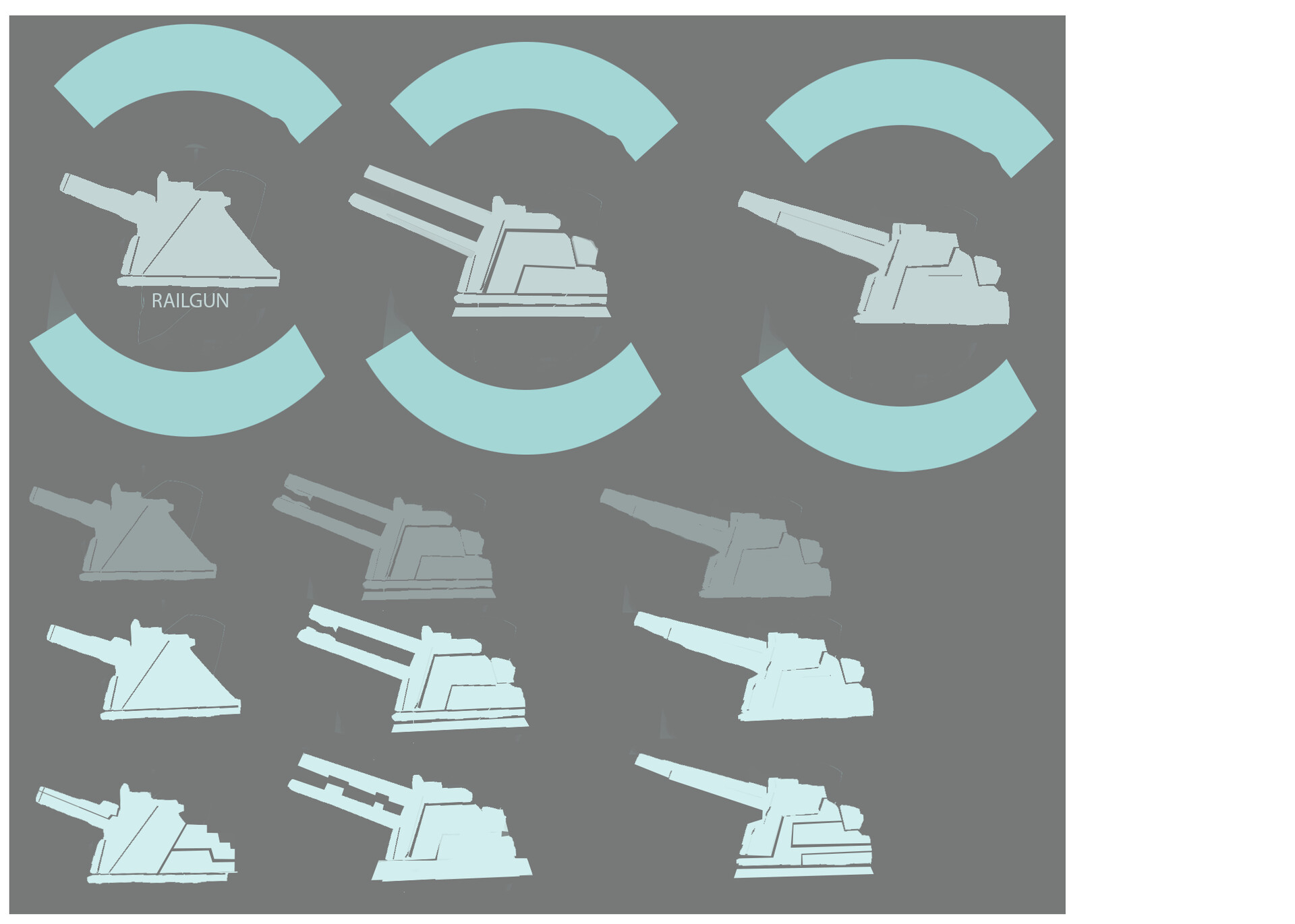 Artstation railgun azur lane fan ui icon design