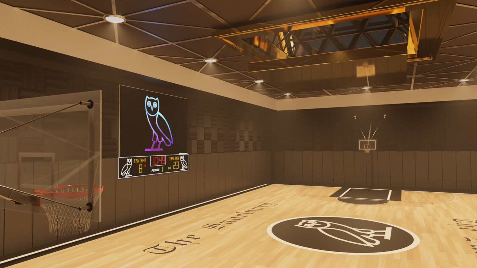 César Medeiros The Sanctuary Drake Basketball Court