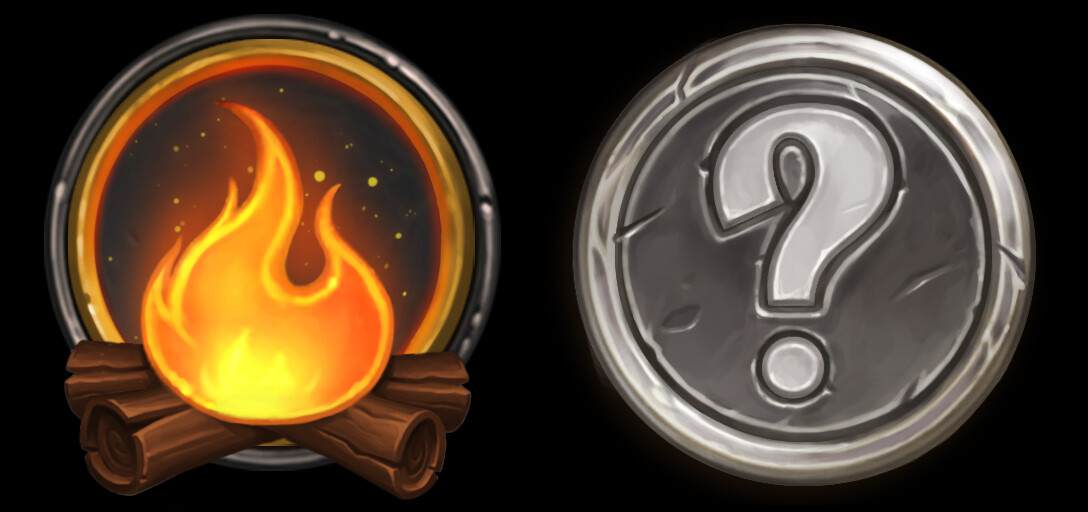 Mercs coin and campfire
