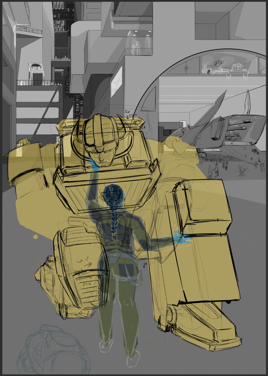 Sunstreaker + lyra sketch