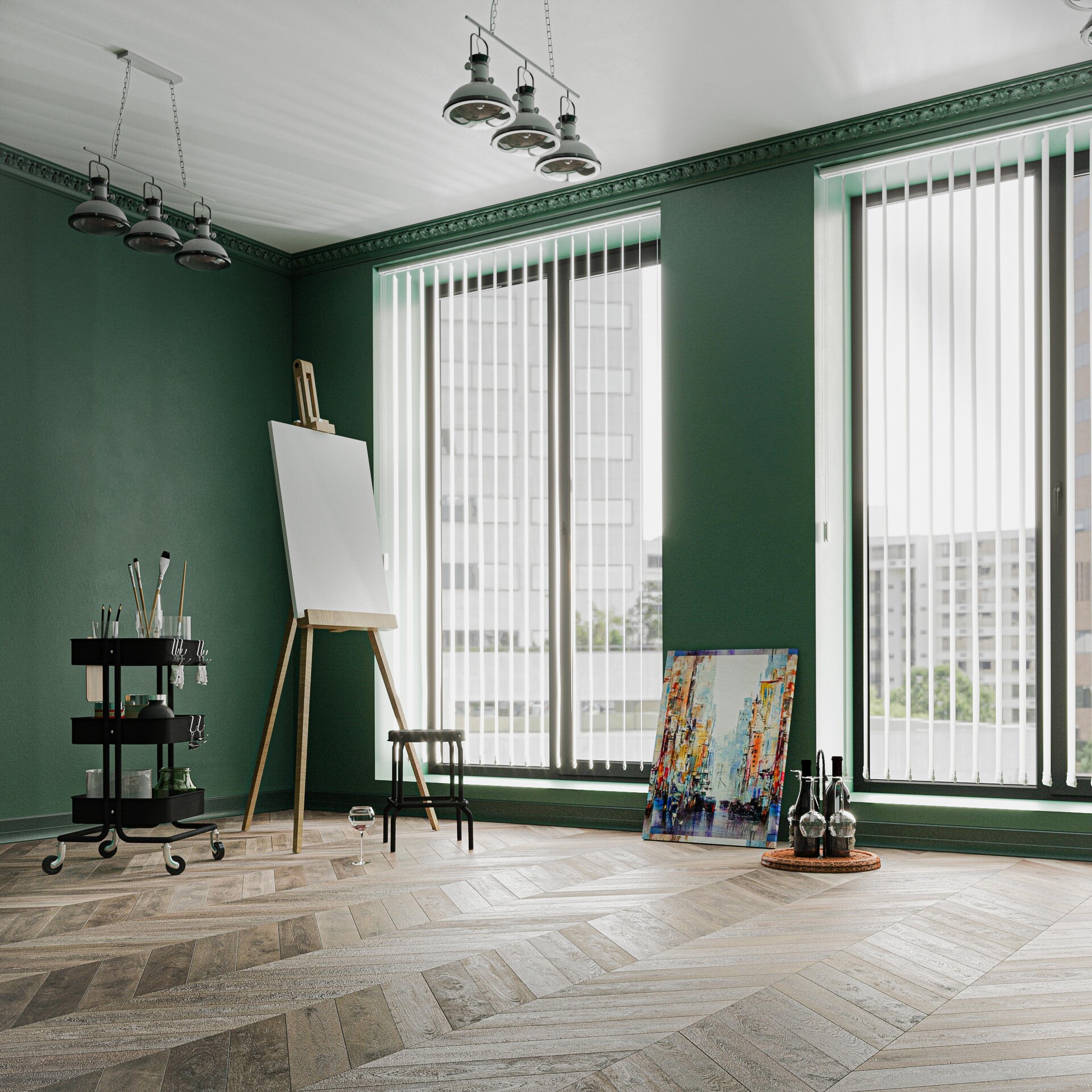 ArtStation Artist studio visualization