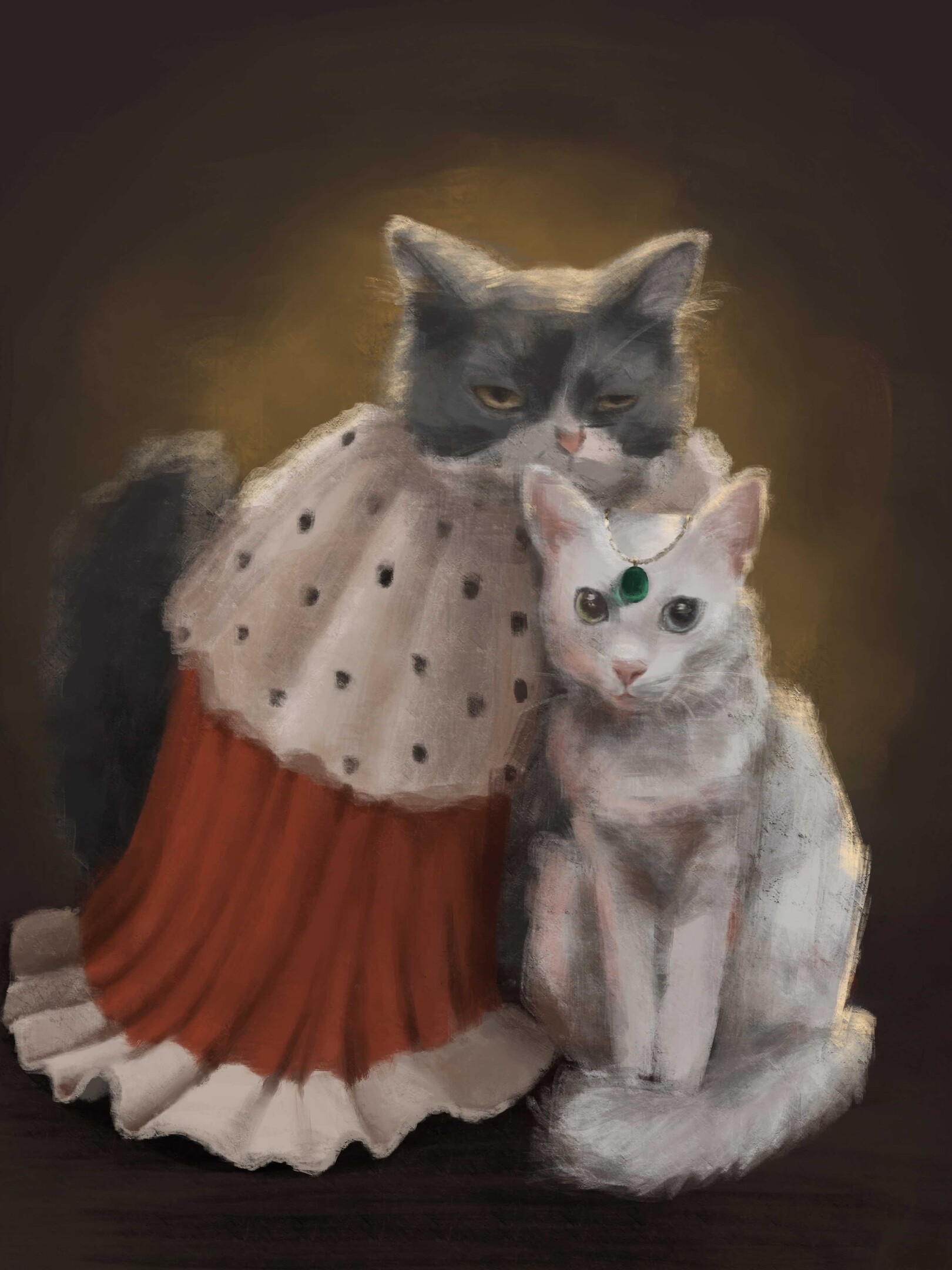 ArtStation - Cat royal portrait