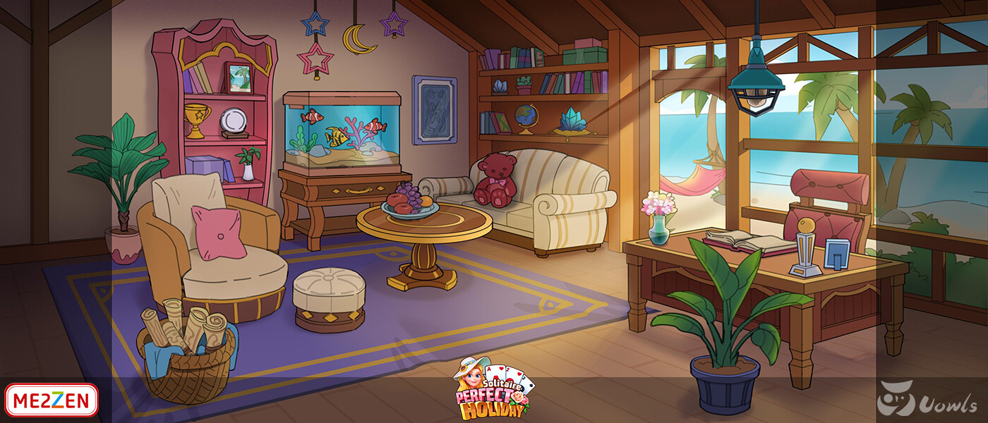 Game Art Outsourcing Studio Concept Art, 2D & 3D Assets Room set design