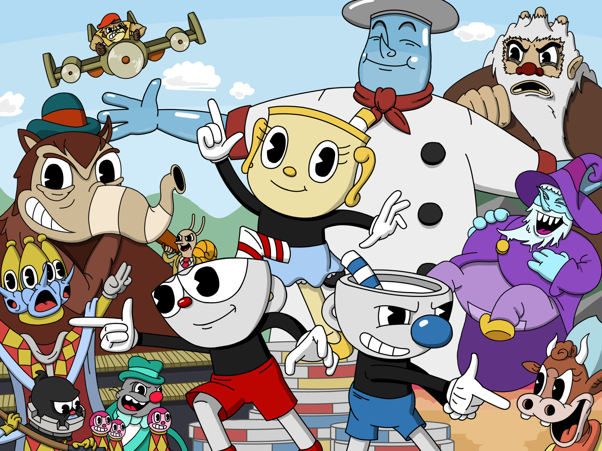 Artstation cuphead dlc