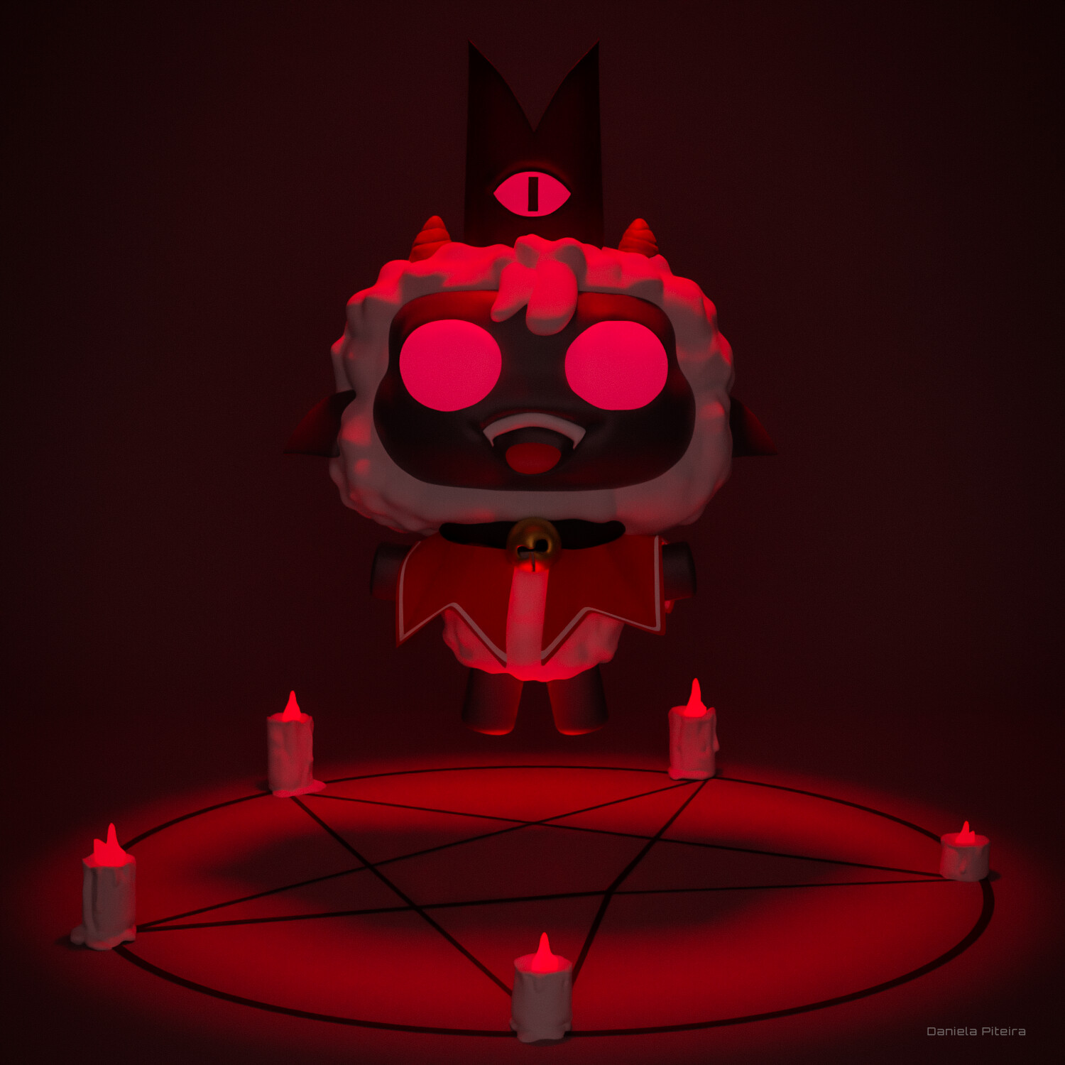 Leader of the Cult (Cult of the Lamb Fanart) - 3D model by