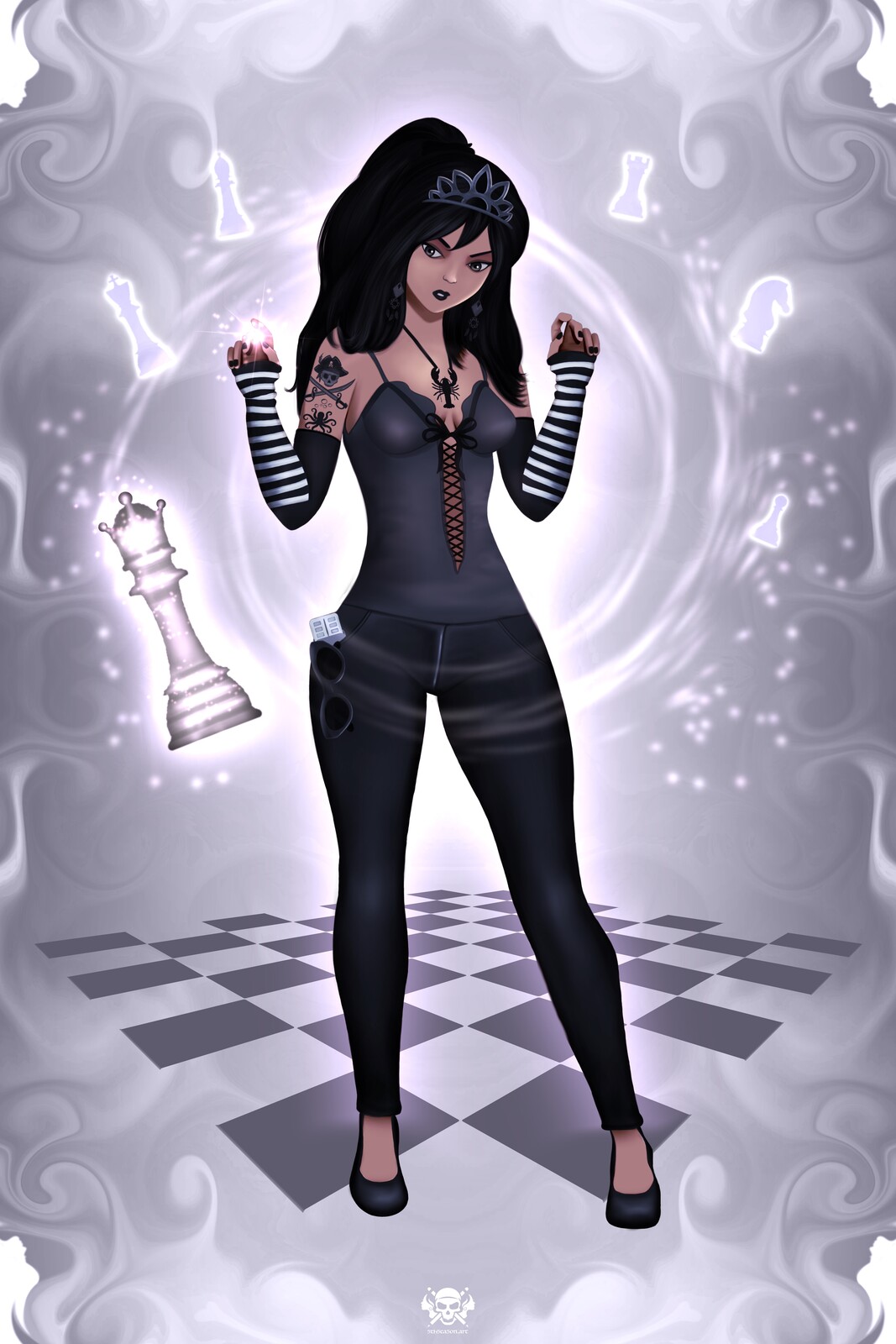 Queen Chess Player - 555 Art #2