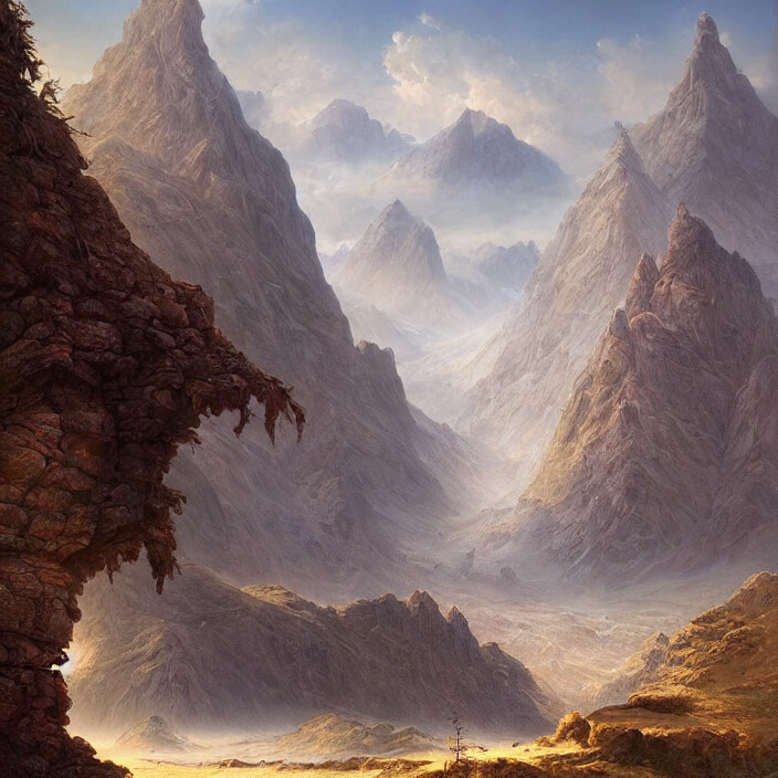 ArtStation - Beautiful mountain landscape