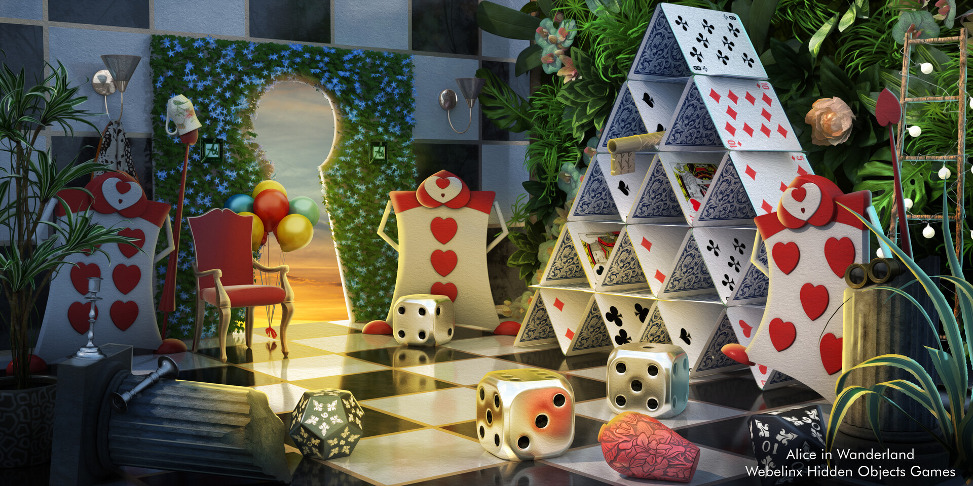ArtStation - Alice in Wonderland Hidden Objects Game