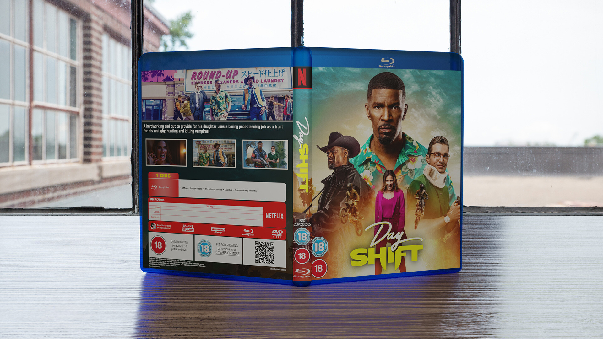 ArtStation - Day Shift (2022) Custom Blu-ray Cover
