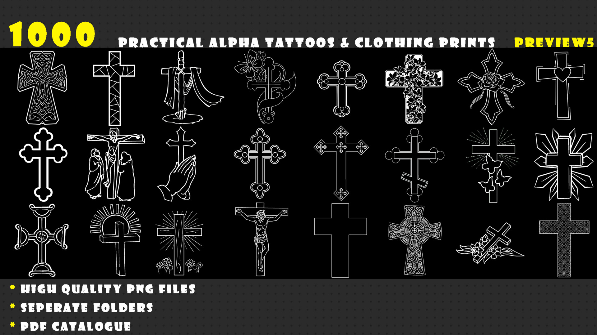 ArtStation - 1000 Practical Alpha Tattoos & Clothing prints