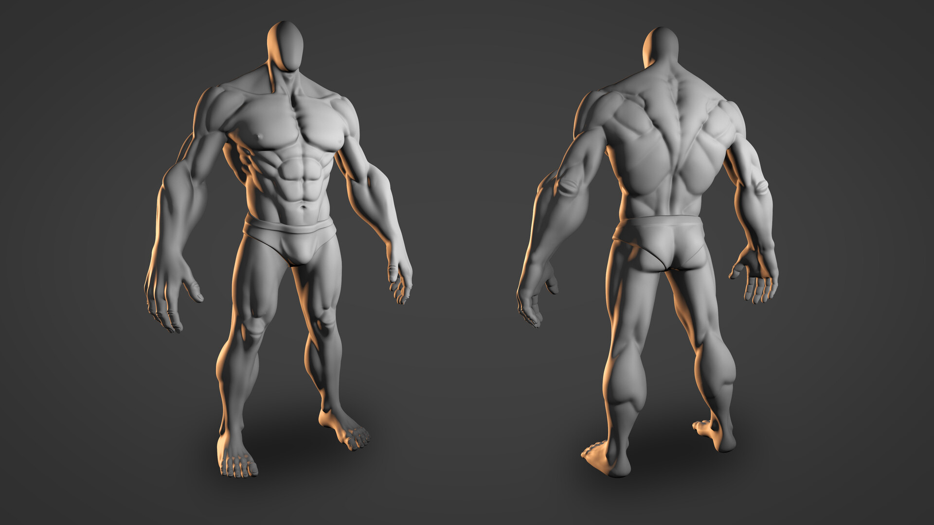 ArtStation - Muscle sculpt pratice