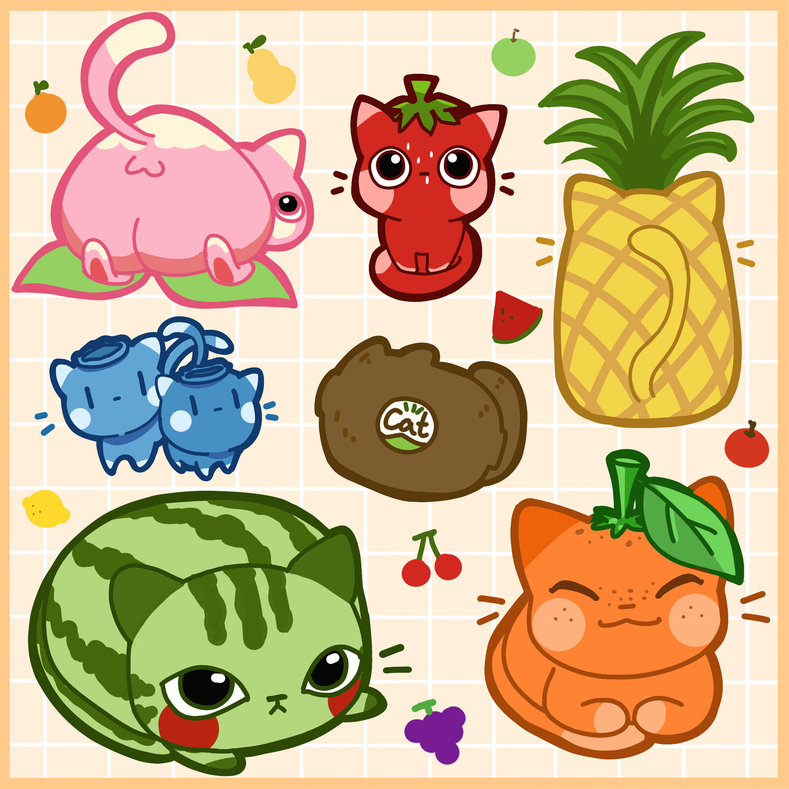Fruit Cats