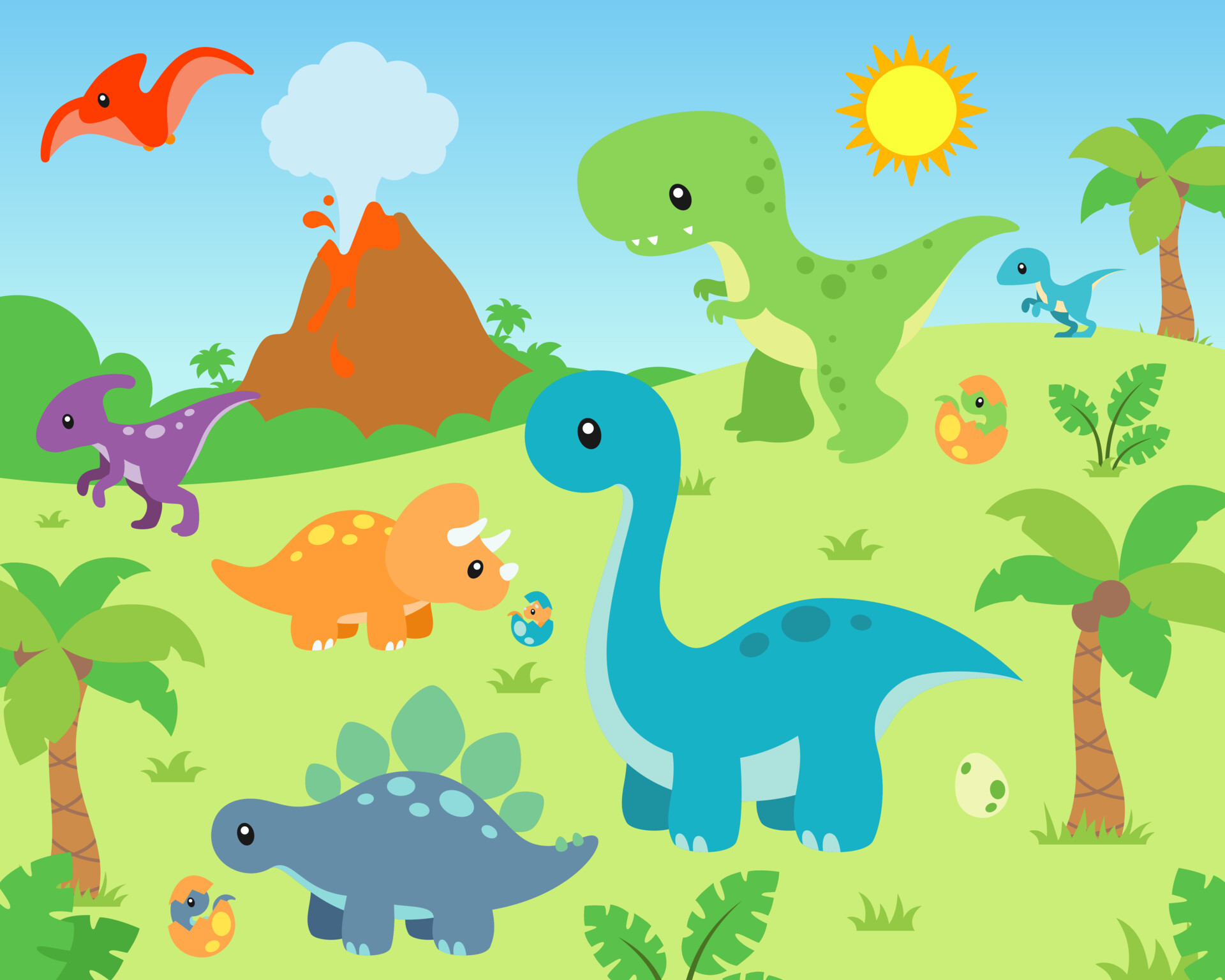 ArtStation Dinosaur Set Vector