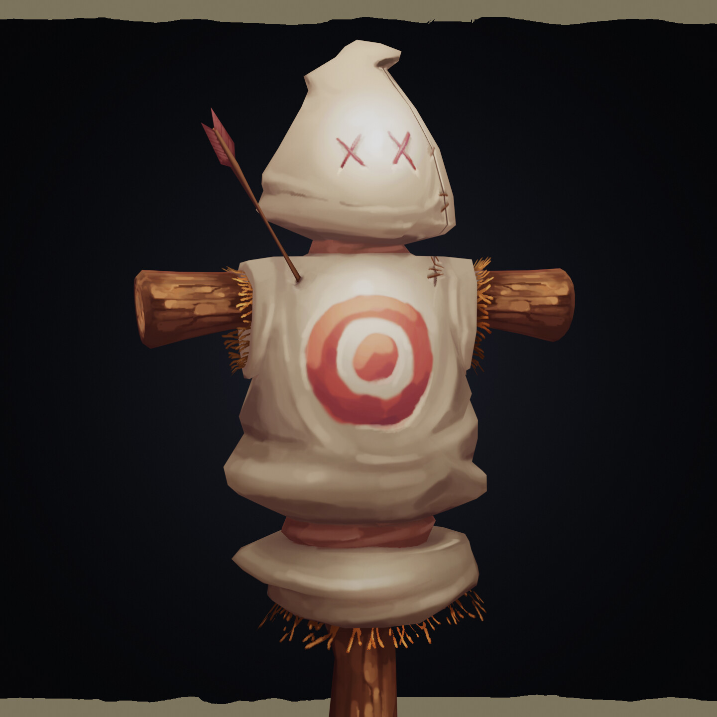 ArtStation handpainted target dummy