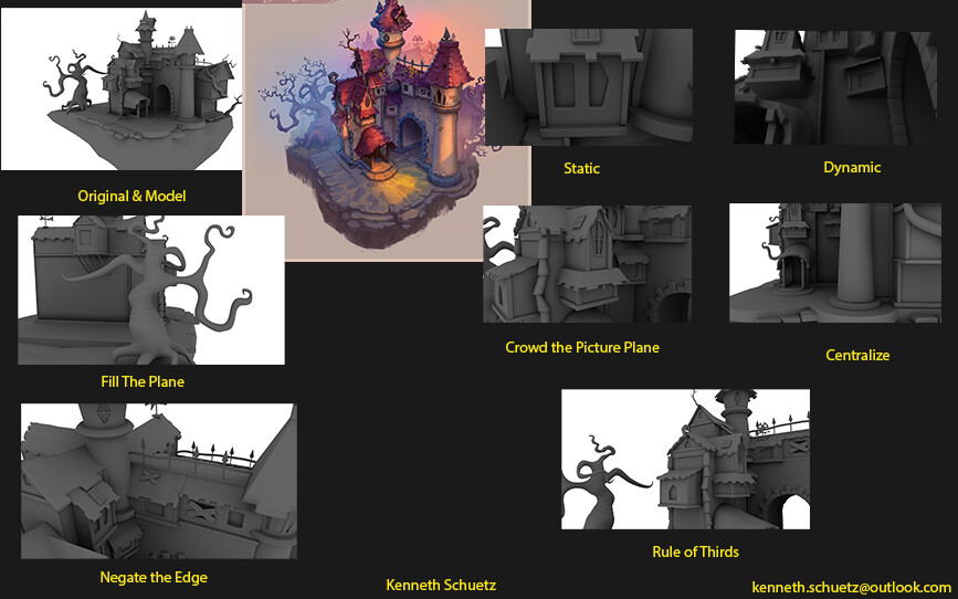 Different compositions for this scene.