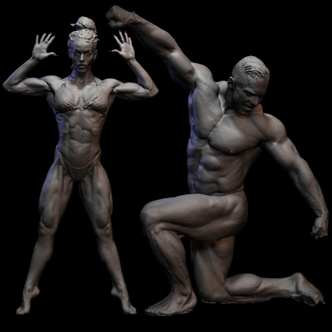 ArtStation - Muscle sculpt pratice