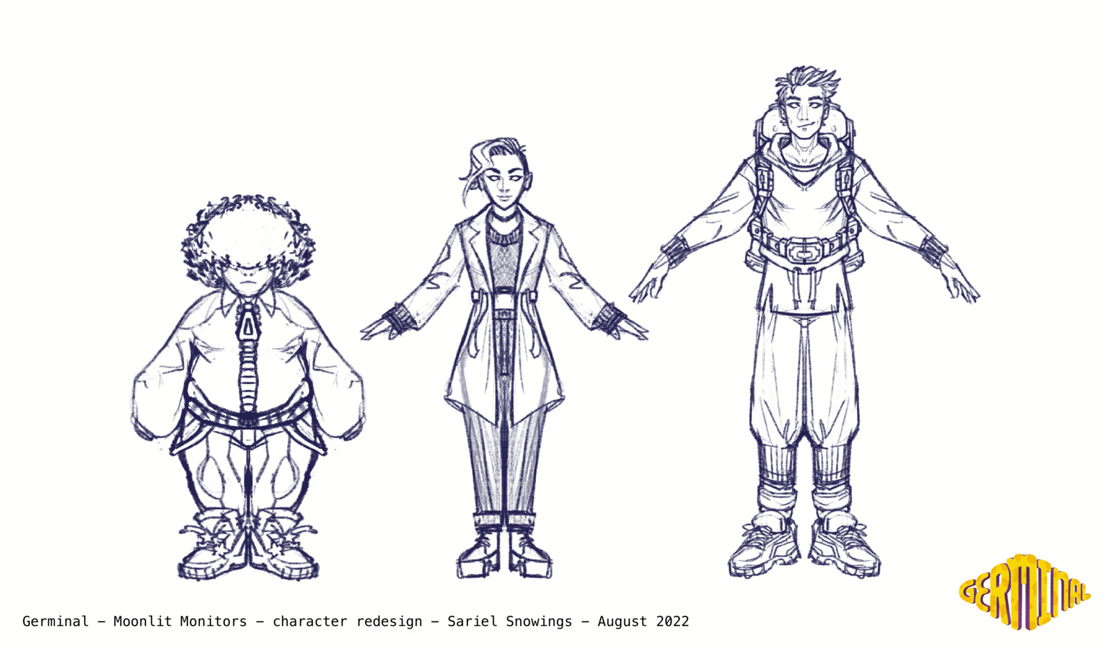 Re-imagining of the characters from concept art provided by the developer.