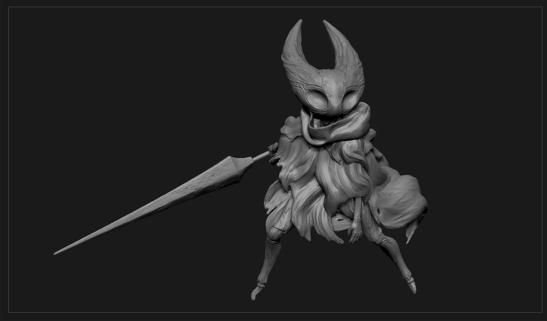 3D Printable The Pale King, Hollow Knight/Dark Souls mash up by Ogareg  Miniatures