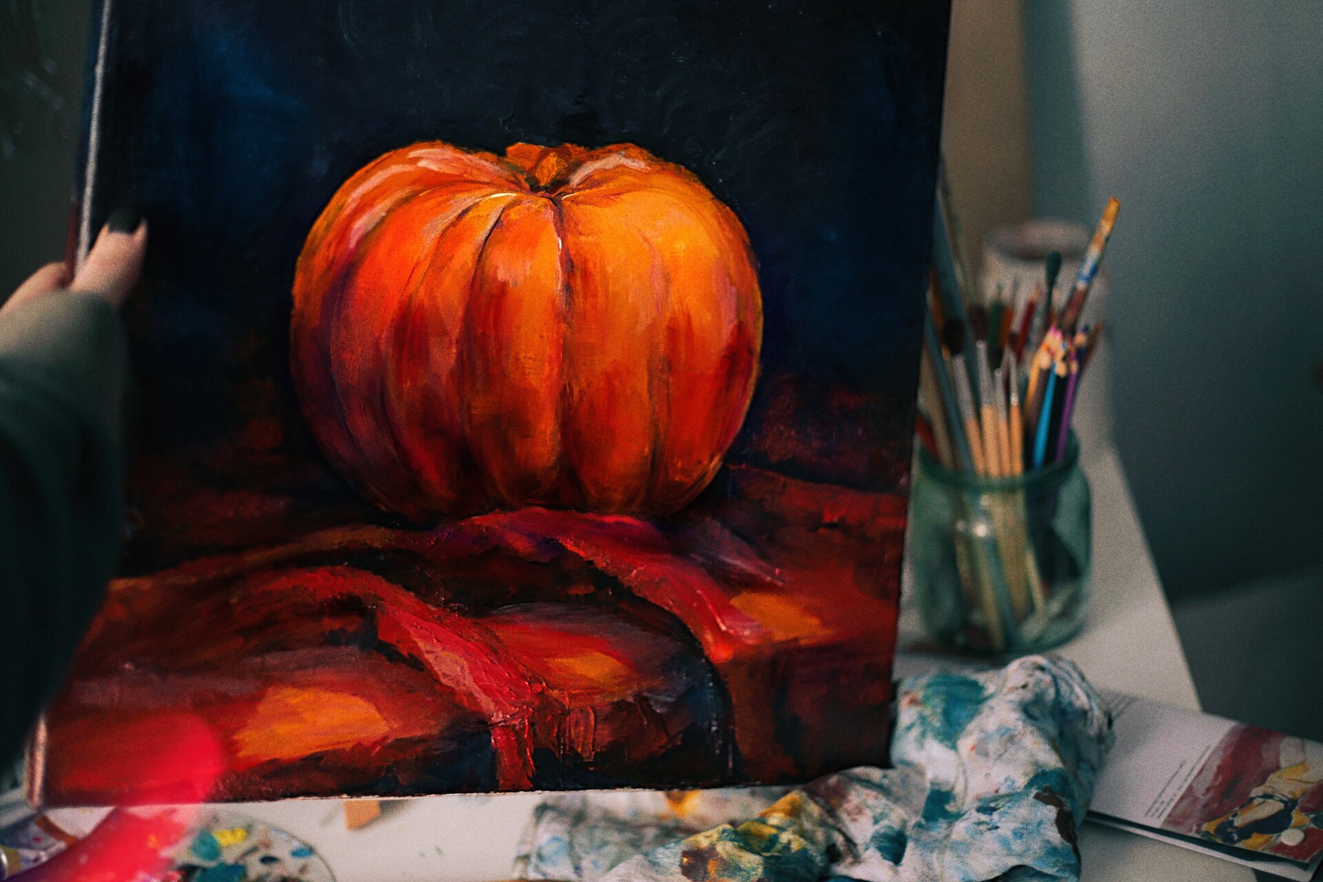 ArtStation - Pumpkin, oil painting