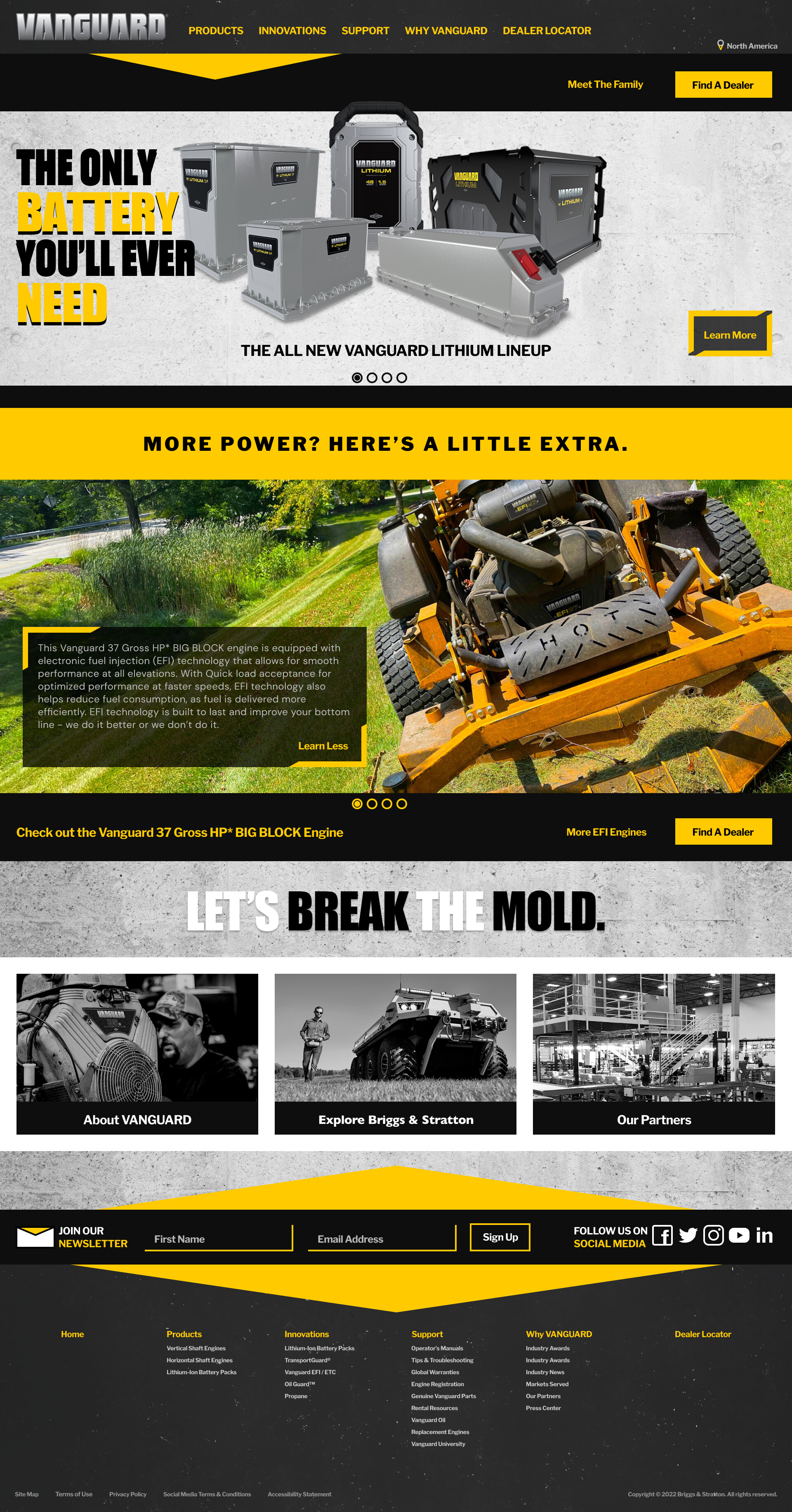 ArtStation Briggs & Stratton LLC VANGUARD Home Page Redesign