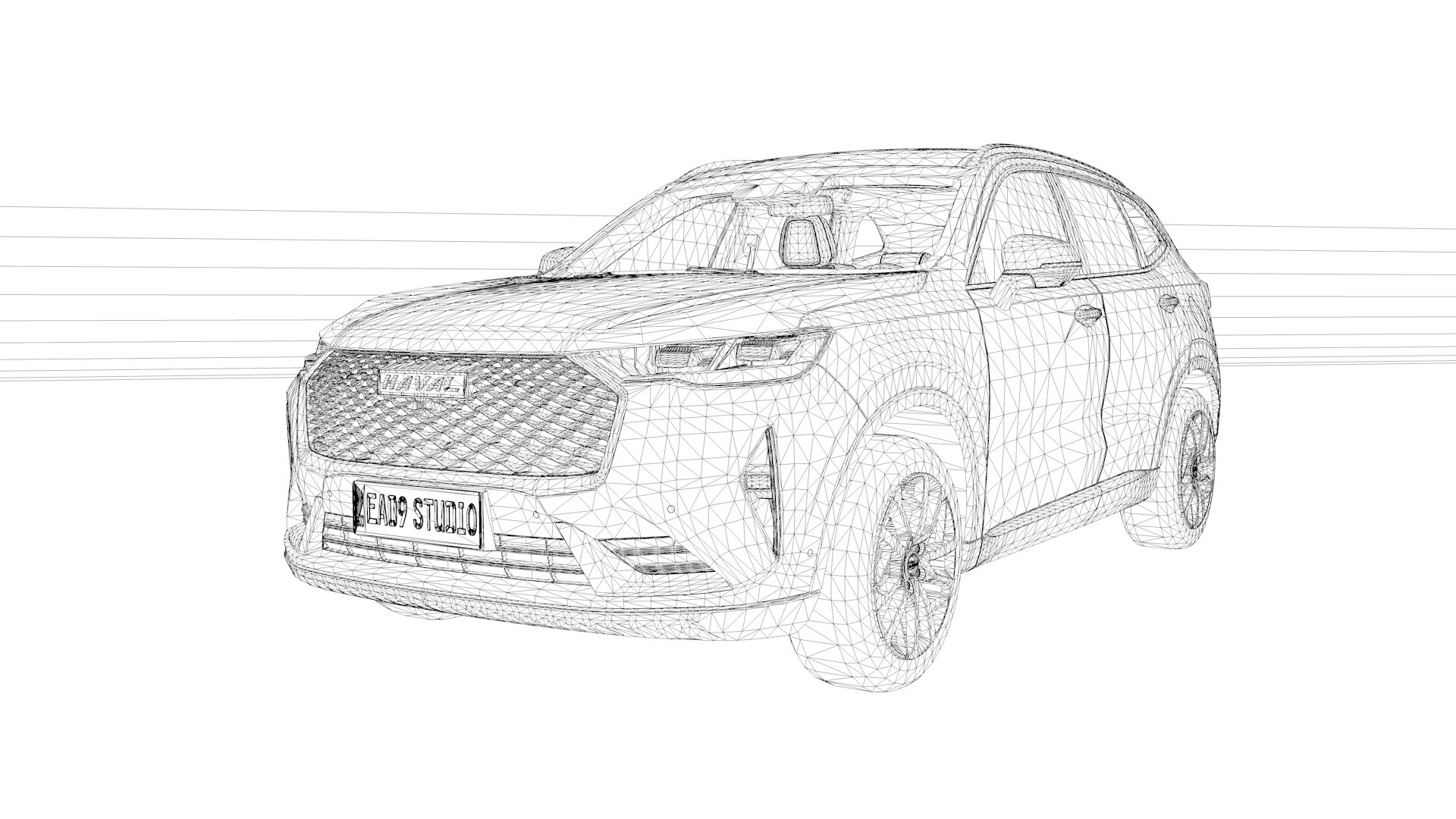 Раскраска Хавал Ф7