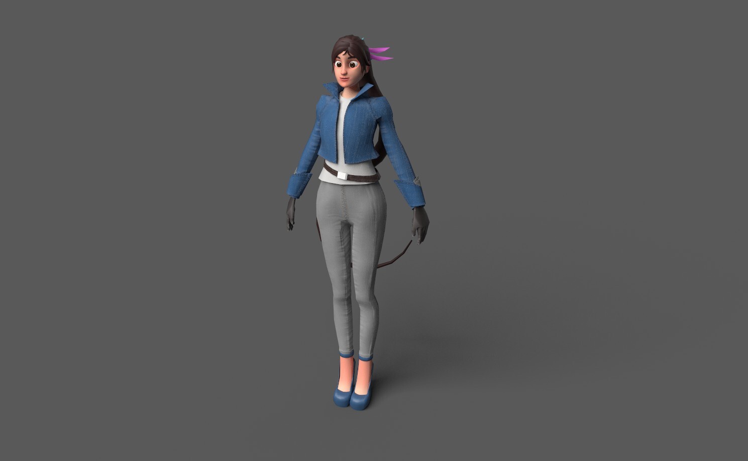 ArtStation - Game Character Model (low Poly Character)