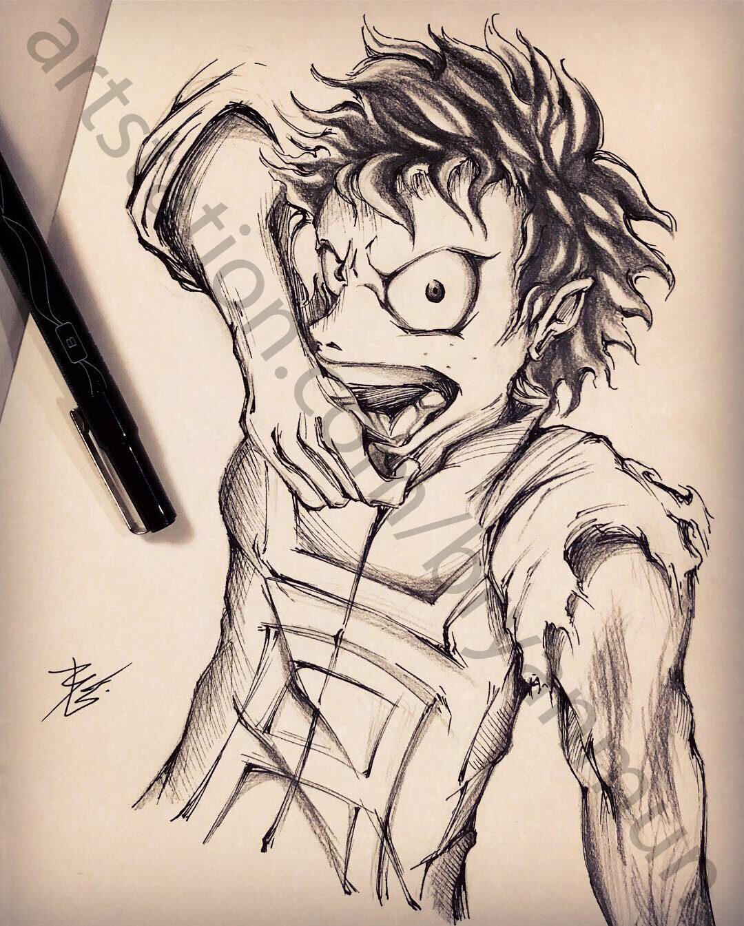 Bryan Mun - My Hero Academia Deku sketch