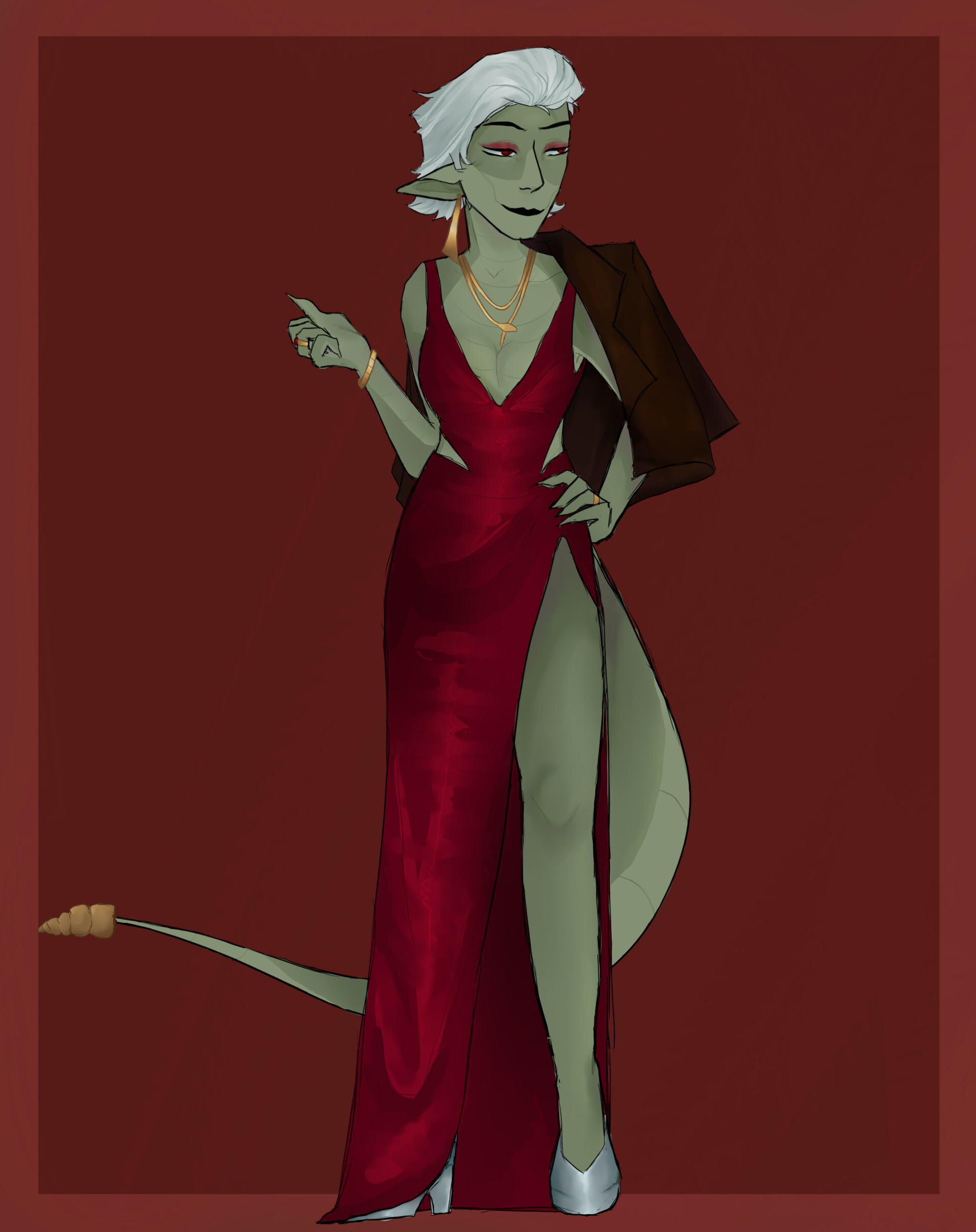 Artstation sawyer dress outfit dungeons and dragons 