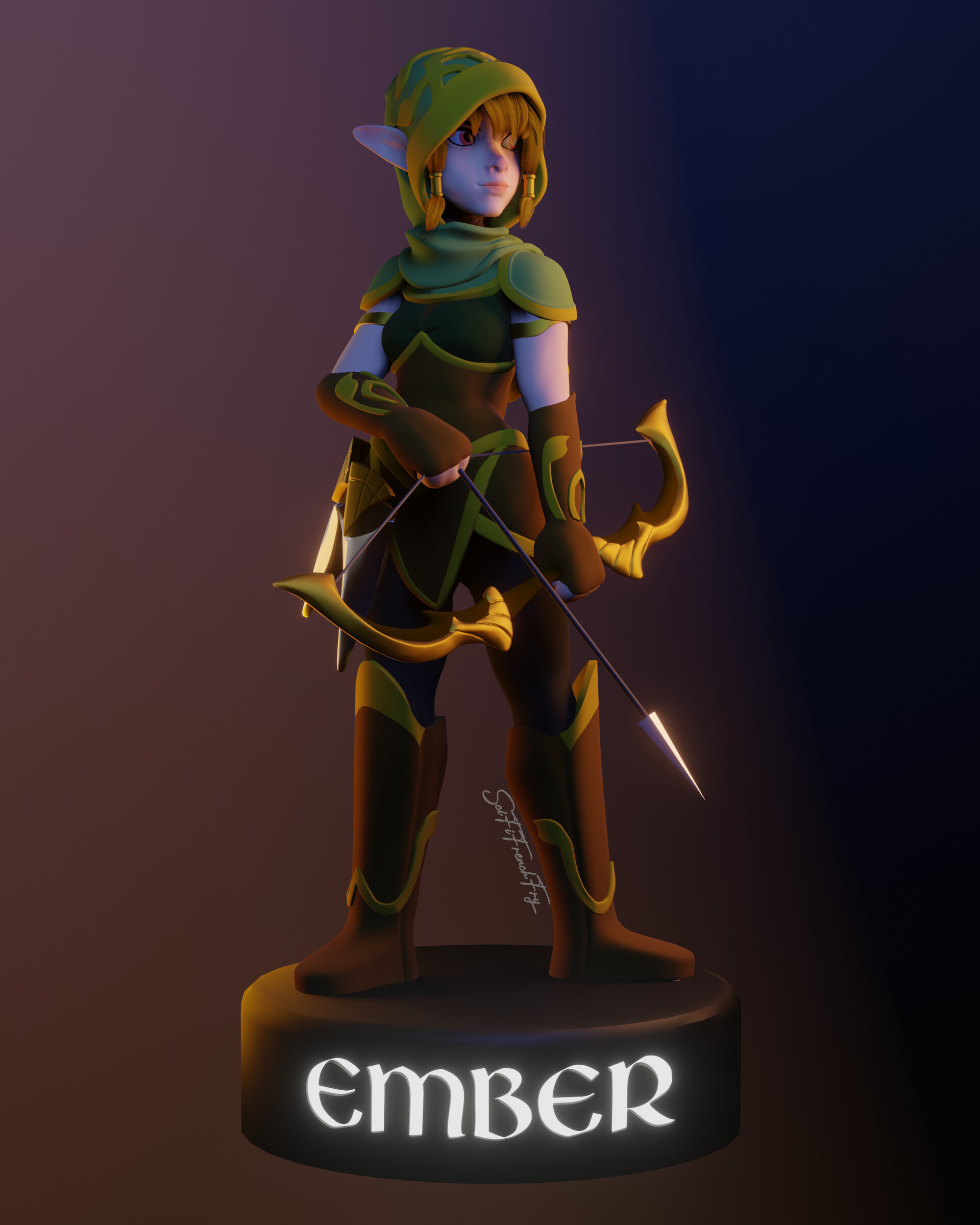 ArtStation Ember (Brawlhalla) 3D