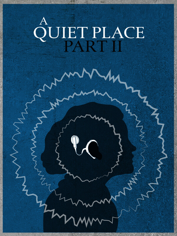 ArtStation - QUIET PLACE 2 MINIMAL POSTER DESIGN