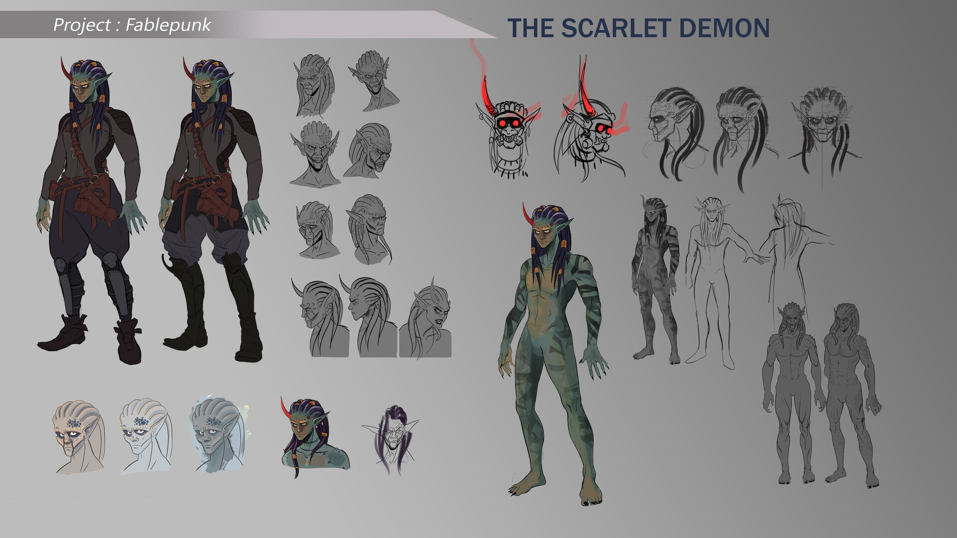 ArtStation - Demon Hunter in Scarlet