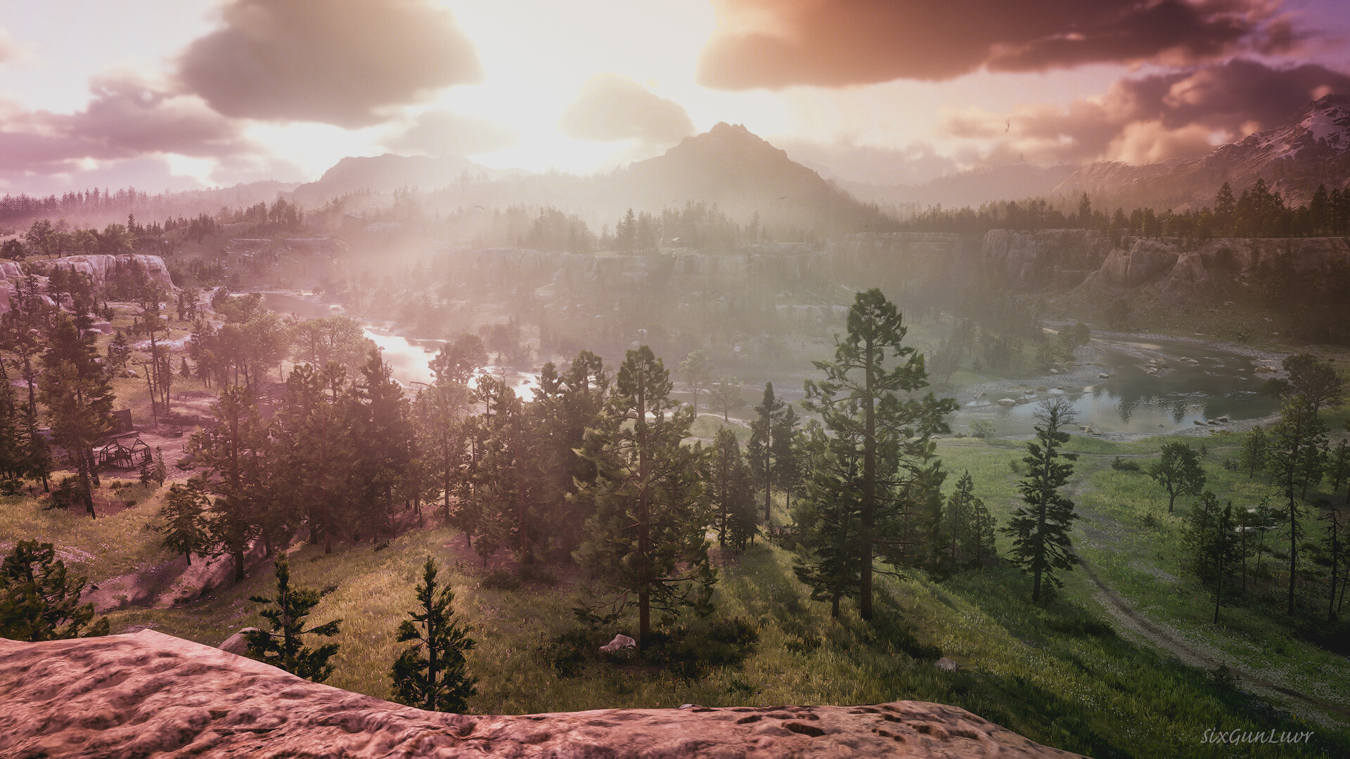 ArtStation Sunset At Horseshoe Overlook