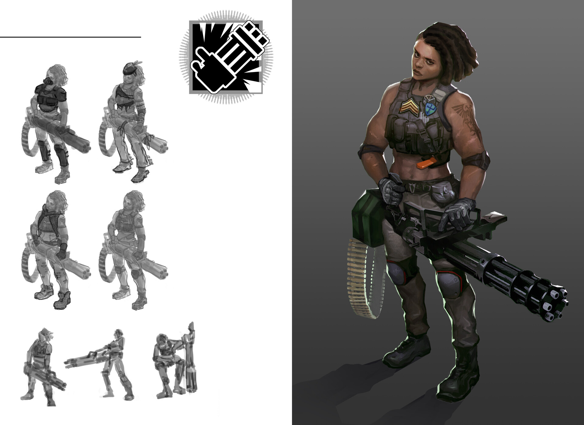 ArtStation Gatling gun vanguard