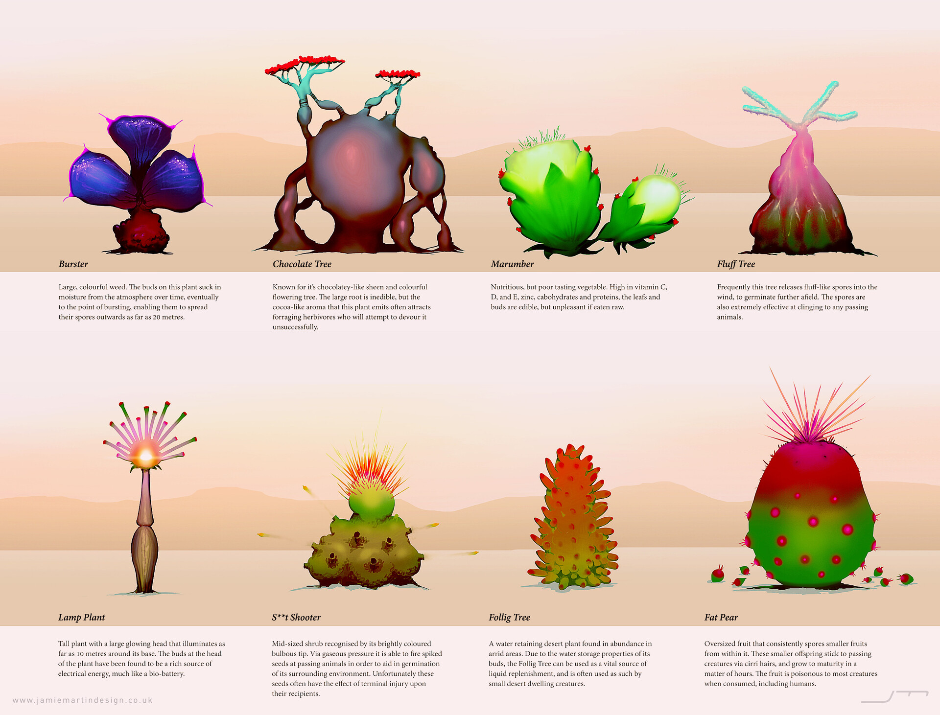 Alien Plants (02) - concept art.