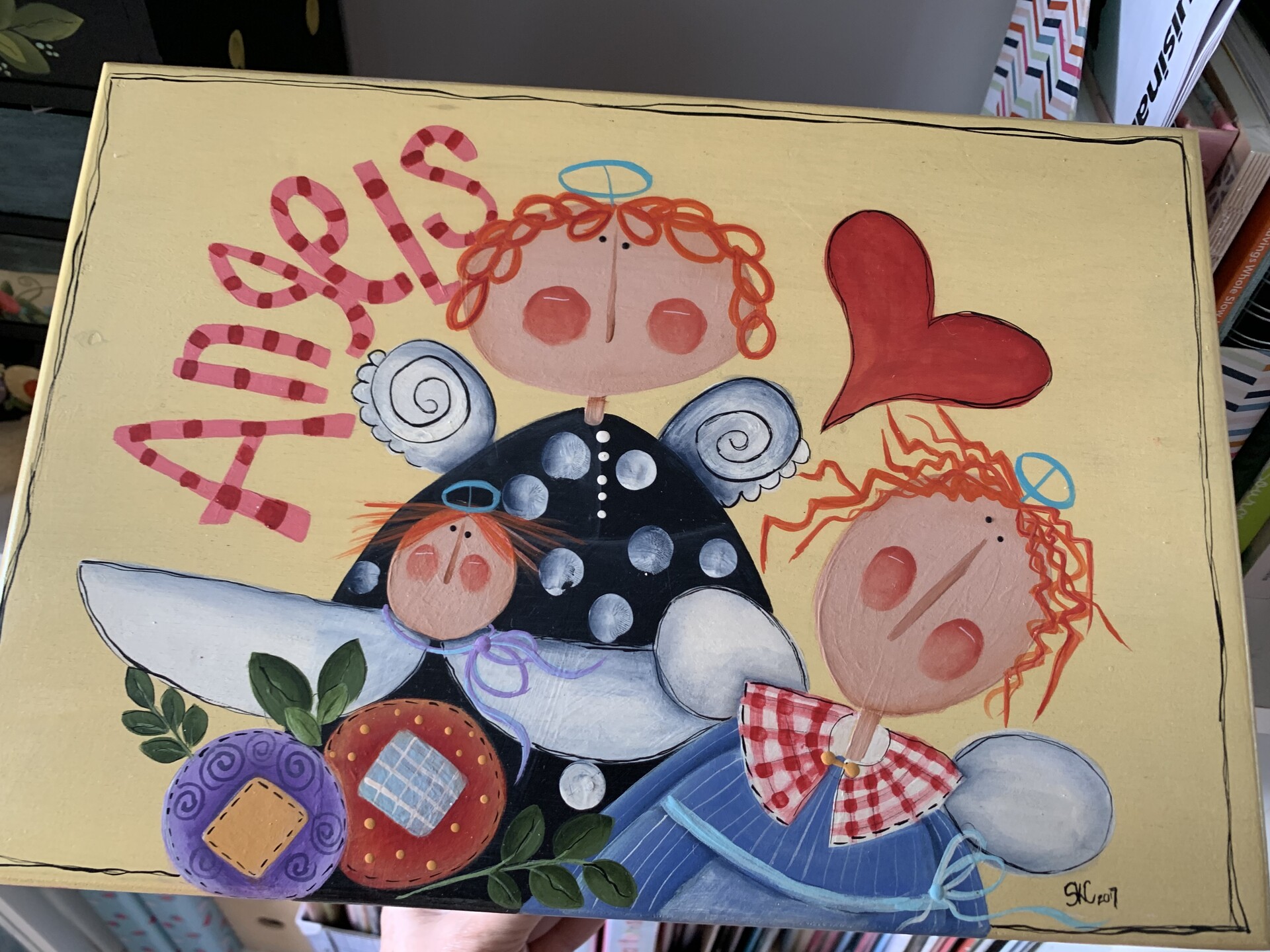 ArtStation Sewing box acylic on wood