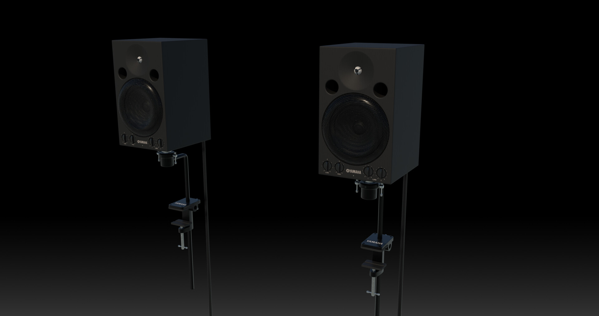 ArtStation   3D Modeling Practice : YAMAHA Monitor Speaker MSP3A