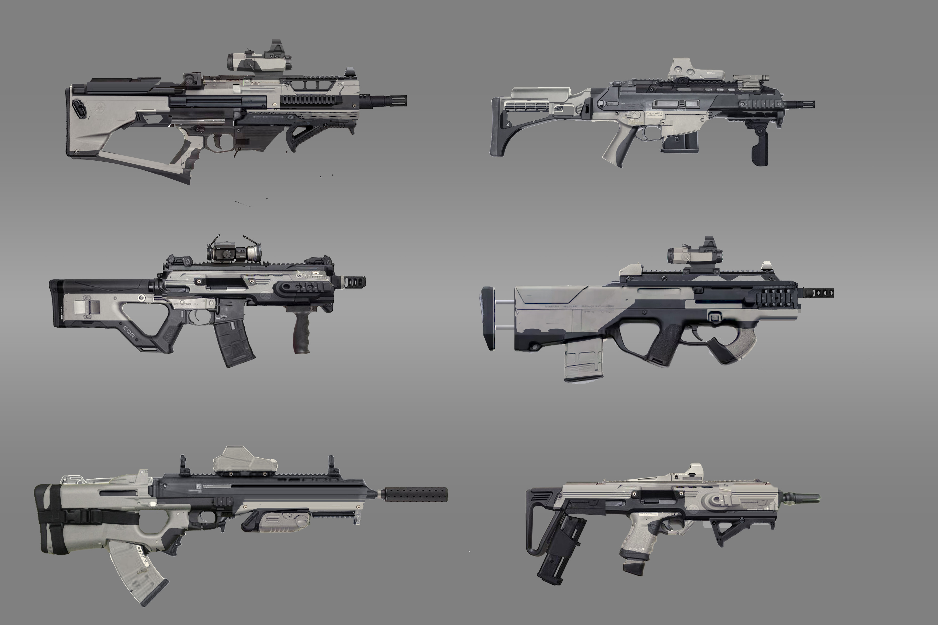 Weapon Sketches (Photobashed)