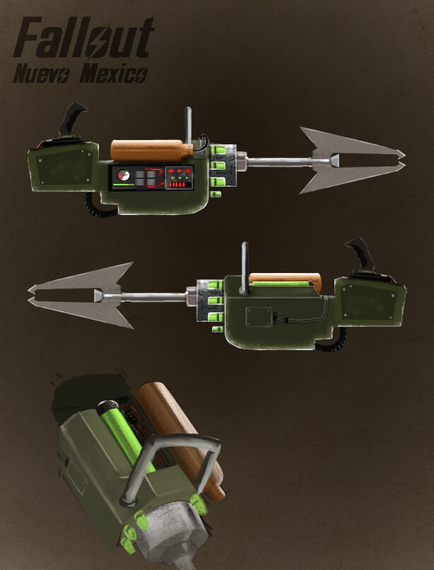 ArtStation - My Fallout Nuevo Mexico plasma caster concept art.