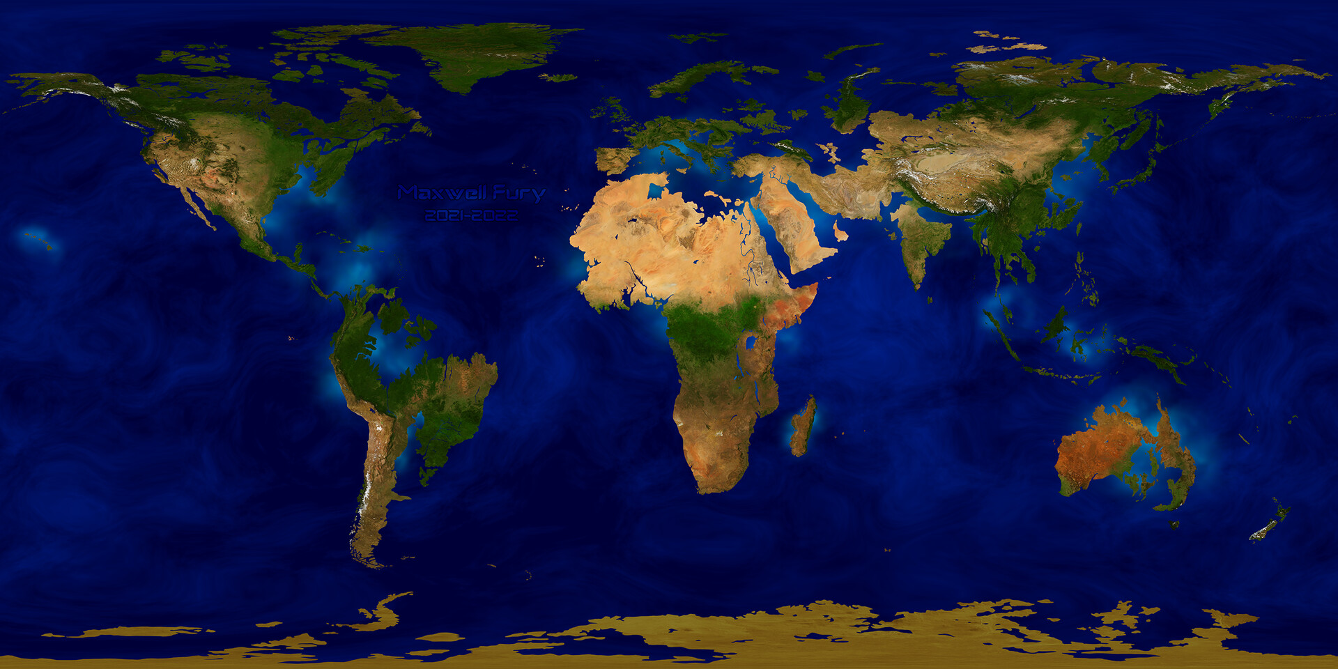 Maxwell Fury - Gaia world map