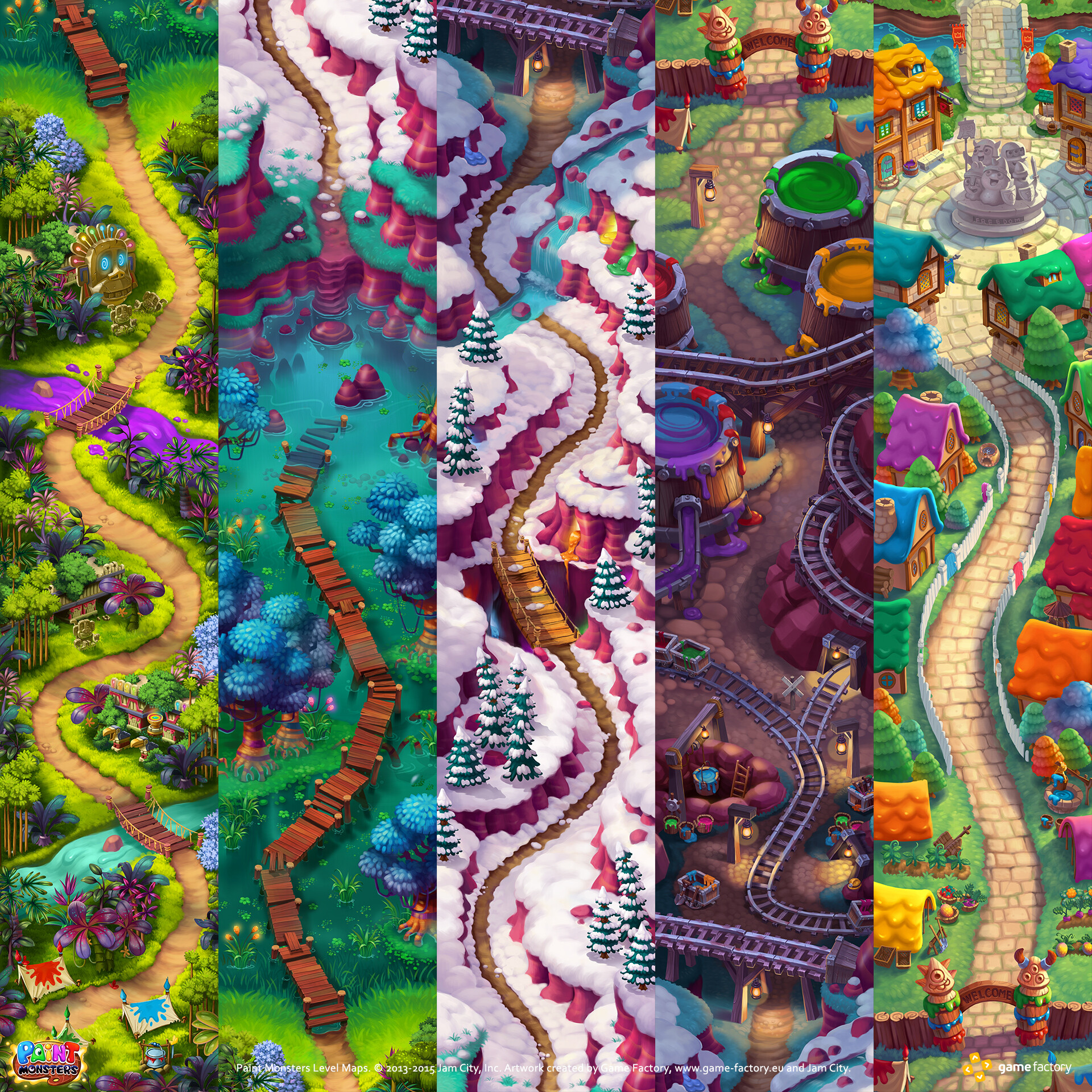 ArtStation Paint Monsters Level Maps