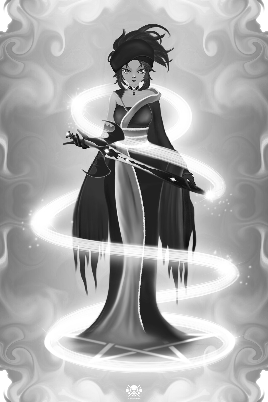   Female Vampire Witch - 555 Art #1